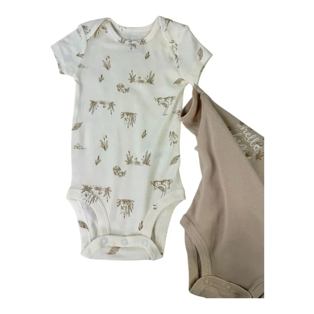7 Pc Lot 6 Mo Carter's 1st Thanksgiving Set &‎ Baby 5-Pack Short-Sleeve Bodysuit